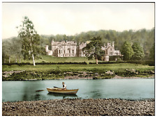 Scotland, Roxburgh, Abbotsford from the Tweed Vintage Photochrome, Photochr picture