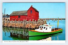 Famous Motif Number One Rockport Massachusetts Vintage Postcard JNP6 picture