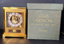 JAEGER RARE LE COULTRE VINTAGE 1950-1959 ATMOS 64945 TUXEDO CLOCK SWISS MADE  OB picture