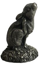 Franklin Mint The Rabbit 1981 Pewter Figurine by Jane Lunger Woodland Animals picture
