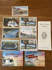 Vtg Virginia Niagara Falls Souvenirs Arlington Mt Vernon Post Cards Folder 1950 picture