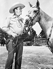 81np-083 circa 1949 cowboy star Kirby Grant and his horse 81np-083 picture
