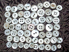 5 DOZEN SMALL VINTAGE MOTHER OF PEARL BUTTONS 2 AND 4 HOLE ASSORTED STYLES picture