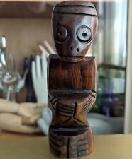 African Tribal Art Wood Carved Statue Tribal Lega Figure Handmade God Artisan picture