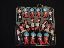 Dr. Seuss Cat in the Hat Thing One Figurine Christmas Tree 18 Hanging Ornaments picture