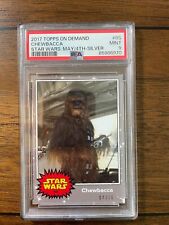 2017 Topps On-Demand Star Wars Chewbacca 4/10 Silver Parallel - Pop 1 PSA 9 Mint picture
