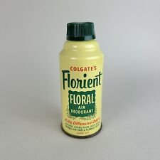 RARE Vintage 1950s Colgate's Florient Floral Air Deodorant Tin Can New York picture
