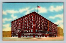 Saginaw MI, Historic Hotel Bancroft, Street View Michigan c1953 Vintage Postcard picture
