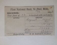 1893 First National Bank Of St. Paul Minnesota Postcard picture