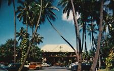 Postcard HI Honolulu Waikiki Halekulani Hotel Woody Wagon 1960 Vintage PC J9019 picture