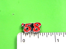 '58 , 1958 fifty eight  - hat pin , tie tac , lapel pin , hatpin GIFT BOXED red picture