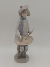Nao By Lladro Artist With Paint Pallette Figurine Porcelain 13 Inch Retired  picture