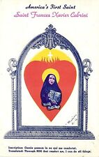Vintage Postcard America's First Saint Frances Xavier Cabrini Unposted picture
