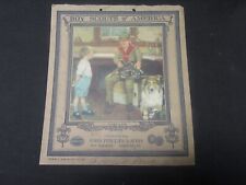A Scout is Kind, 1936 Boy Scout Calendar Print,      mb picture