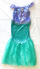 Disney Store Ariel Mermaid Costume Dress Up Theater Halloween Size Medium 7/8 picture
