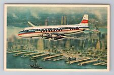 National Air Red Carpet Service, Plane, Transportation Antique Vintage Postcard picture