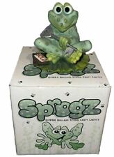 New Old Stock In Box Holland 1994 Sprogz Frog Figurine My New Pad Rare Fun picture