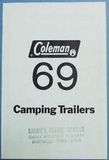 1969 Coleman Camping Trailers & Accessories Price List 4 page brochure C347 picture