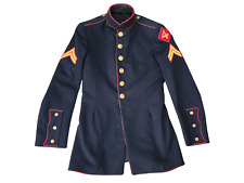 Vintage WWII US Marine 4th Division Dress Blues Uniform Tunic Wool Jacket Coat picture