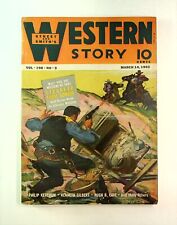 Western Story Magazine Pulp 1st Series Mar 14 1942 Vol. 198 #3 VG picture