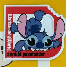 Authentic NEW DISNEY PARKS Walt Disney World Annual Passholder Stitch Magnet picture