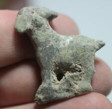 ZURQIEH - AS19365- ANCIENT HOLY LAND. 6TH - 5TH CENTURY B.C. BRONZE GOAT picture