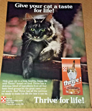 1983 print ad page - Ralston Purina Thrive cat food pretty kitty Advertising picture