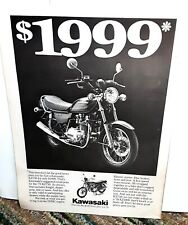 1979 Kawasaki KZ750 Motorcycle Original Print Ad picture