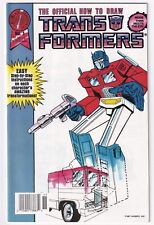Blackthorne Official How To Draw Transformers # 1 Comic Book Guide 1987 Hasbro picture
