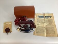 Vintage West Germany Zoeller Automatic Travel Iron in Original Box & Case, Works picture