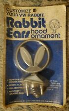 RARE Volkswagen Rabbit Ears Hood Ornament w/ dealership paperwork Literature NOS picture