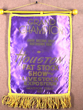 Vintage 1957 Stock Show Houston Fat Stock Show Banner picture