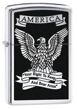 Zippo American Eagle High Polish Chrome Windproof Lighter, 28290 picture