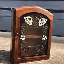 Vintage EMSON Spice Rack Stained Glass picture