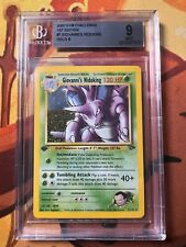 pokemon tcg Giovanni‘s nidoking 1st edition Gym Challenge BGS9 picture