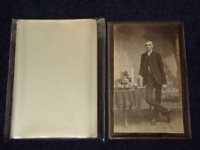 100 CABINET CARD Cab Photo SLEEVES Pack/Lot ARCHIVAL SAFE Quality 1.5 Mil Poly picture