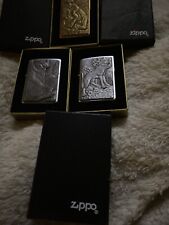 ZIPPO ENDANGERED ANIMAL WOLF LIGHTER 1996 picture
