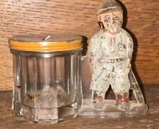 ANTIQUE BASEBALL PLAYER/BARREL CANDY CONTAINER/Read Details picture