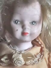 Vintage doll. French doll. Porcelain. Blond doll. Made in Taiwan. picture