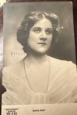 EDNA MAY ACTRESS SINGER THEATER SILENT FILM LADY ROTOGRAPH NO. 92 RPPC PHOTO picture