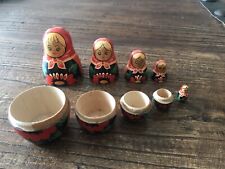 vintage russian nesting dolls set of 5 picture