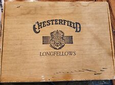 VINTAGE CHESTERFIELD LONGFELLOWS CIGAR BOX picture