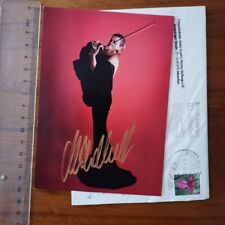 German violinist Anne Sophie Mutter personally signed a 6-inch photo picture