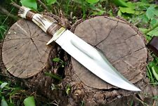 RARE HANDMADE SURVIVAL TACTICAL CAMPING HUNTING FORGE HUNTING BOWIE KNIFE picture
