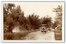 c1910's Flood Car View Car Wisconsin Rapids Wisconsin WI RPPC Photo Postcard picture
