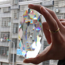 120MM Rainbow Clear Oval Crystal Suncatcher Rainbow Maker Chandelier Pendant picture