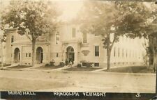 Randolph Vermont Music Hall #3 1911 RPPC Photo Postcard 21-6068 picture