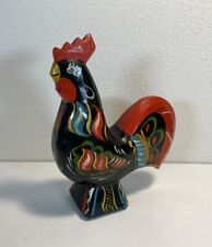 Vintage Nils Olsson Dala Rooster Hand Carved/Painted Wood Swedish 6.5” picture