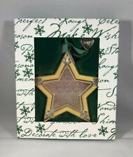Things Remembered Christmas Star Ornament, Silver Metal, with 2009 Heart Charm  picture