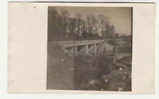 1908 RPPC Postcard Street Bridge Illinois Antique picture